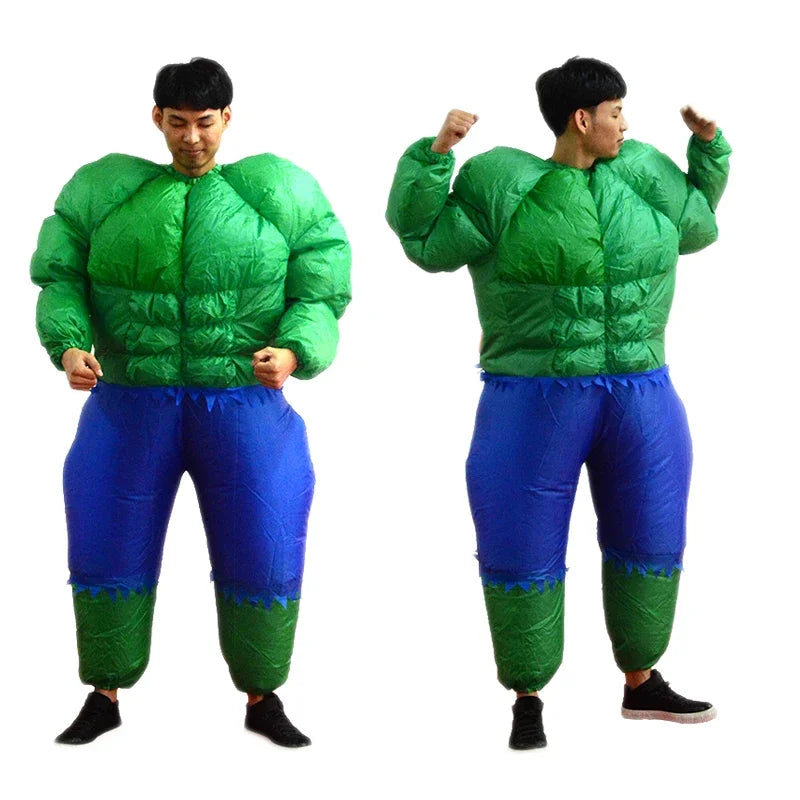2026  Adult Fatty Hulk Inflatable Costume Anime Suits Mascot Halloween Party Cosplay Costumes for Man Woman Boys Girls