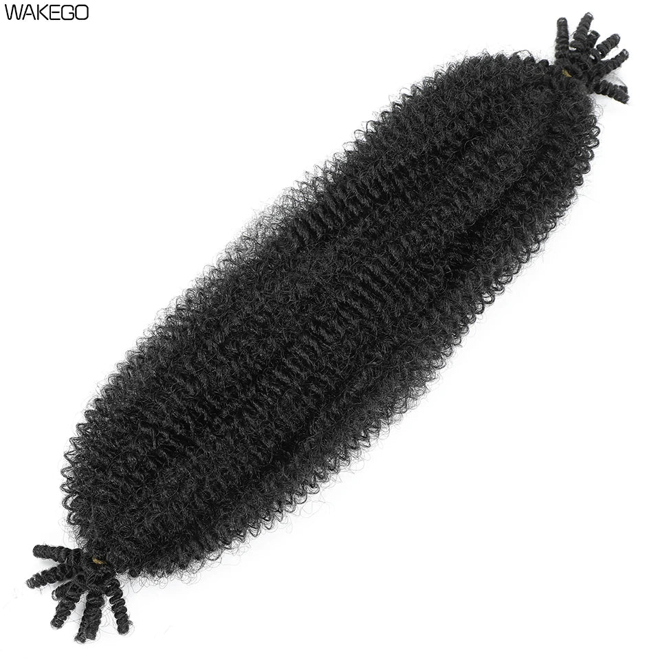 Marley Twist Braiding Hair Ginger Burgundy Ombre Brown Black Springy Afro Twist Hair PreFluffed Spring Twist Kinky Braiding Hair