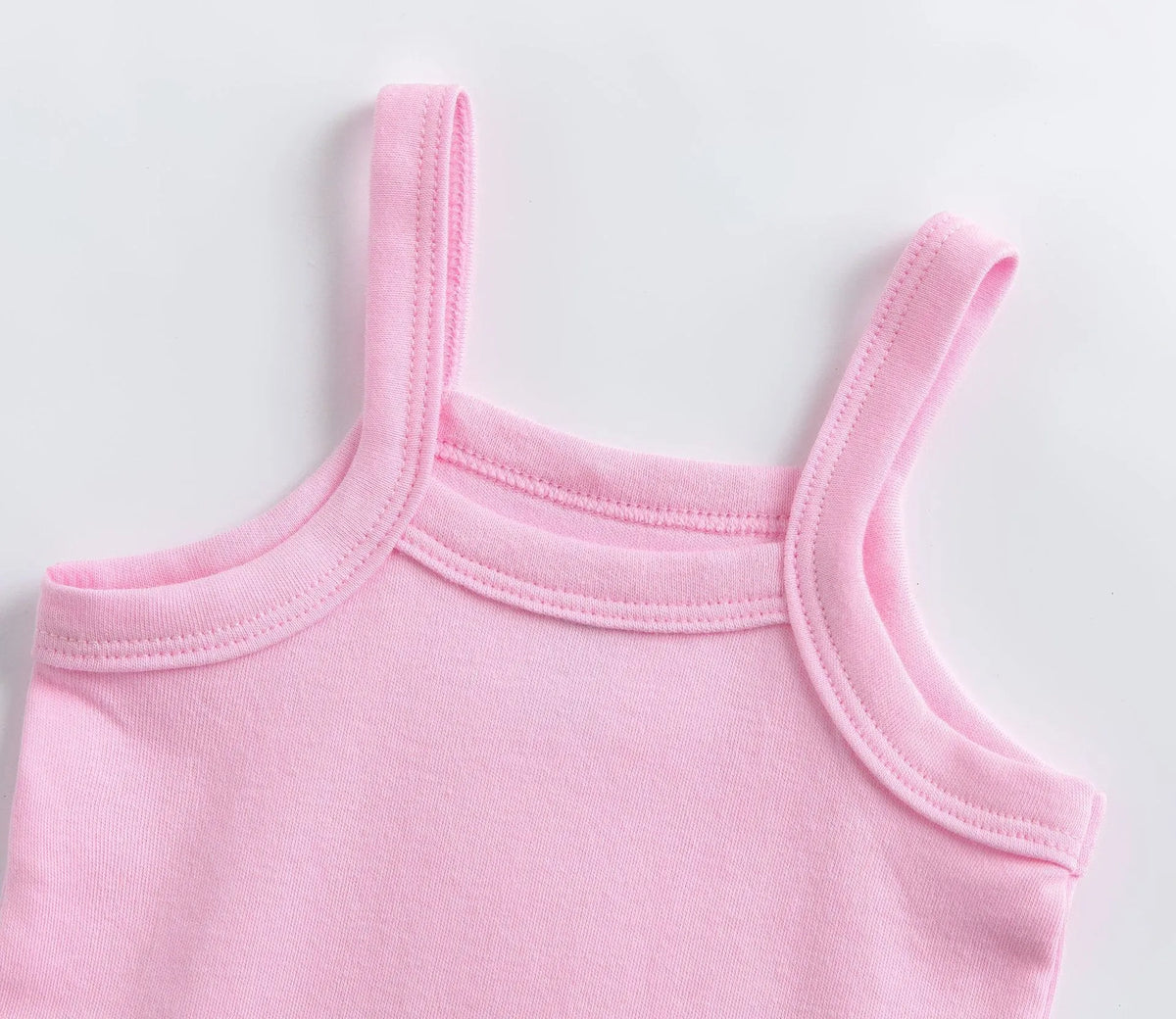 3PCS/SET Summer Baby Girl Clothes Cotton Material Vest Baby Jumpsuit Solid Color Soft And Comfortable Newborn Baby Bodysuit