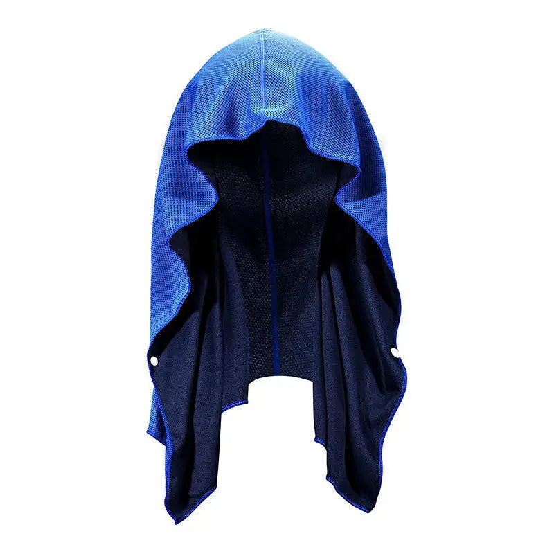 Cooling Hoodie Towel- Hood Towel, Evaporative Cool Technology, Cools Instantly When Wet, , Great for Sports, Fitness, Gym