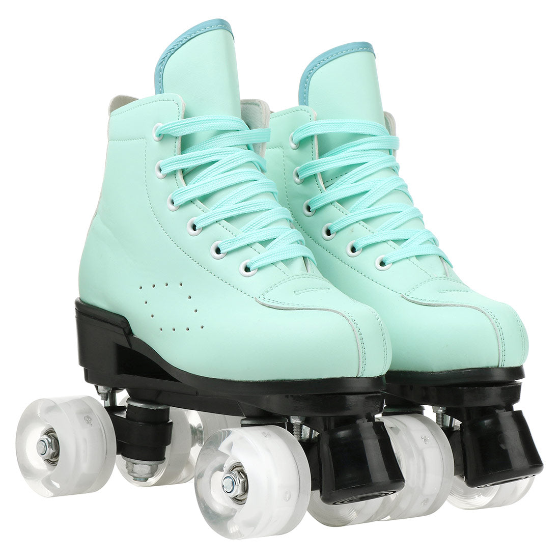 2025 Double-Row Roller Skate Shoes  4 Wheels Skates For Women Men Outdoor Sport Skating Training Quad Sneakers Size 34 35 36-45