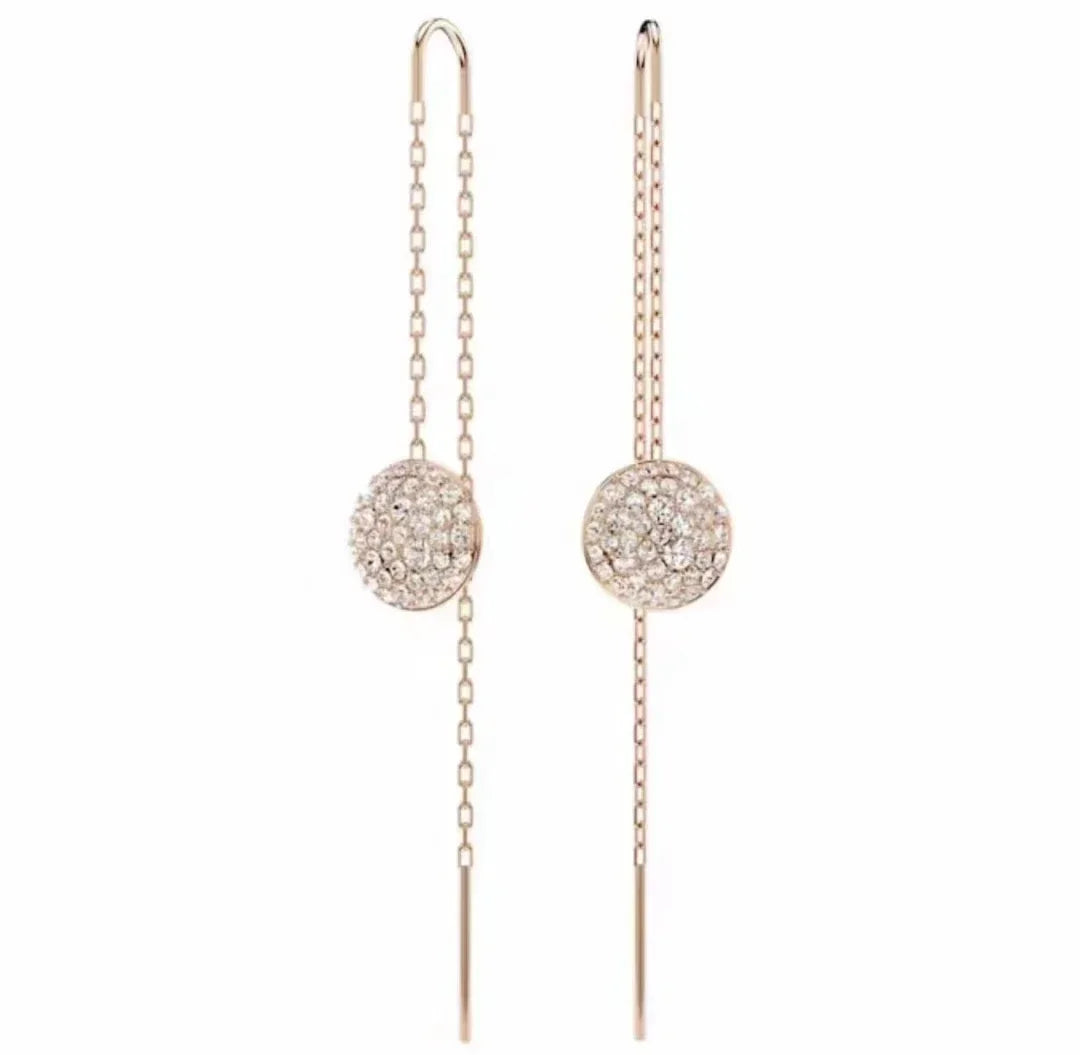 Original 2025 New Luxury Stainless Steel Simple Fine Jewelry for Women Round Necklace Bracelet Earrings Party Accessories