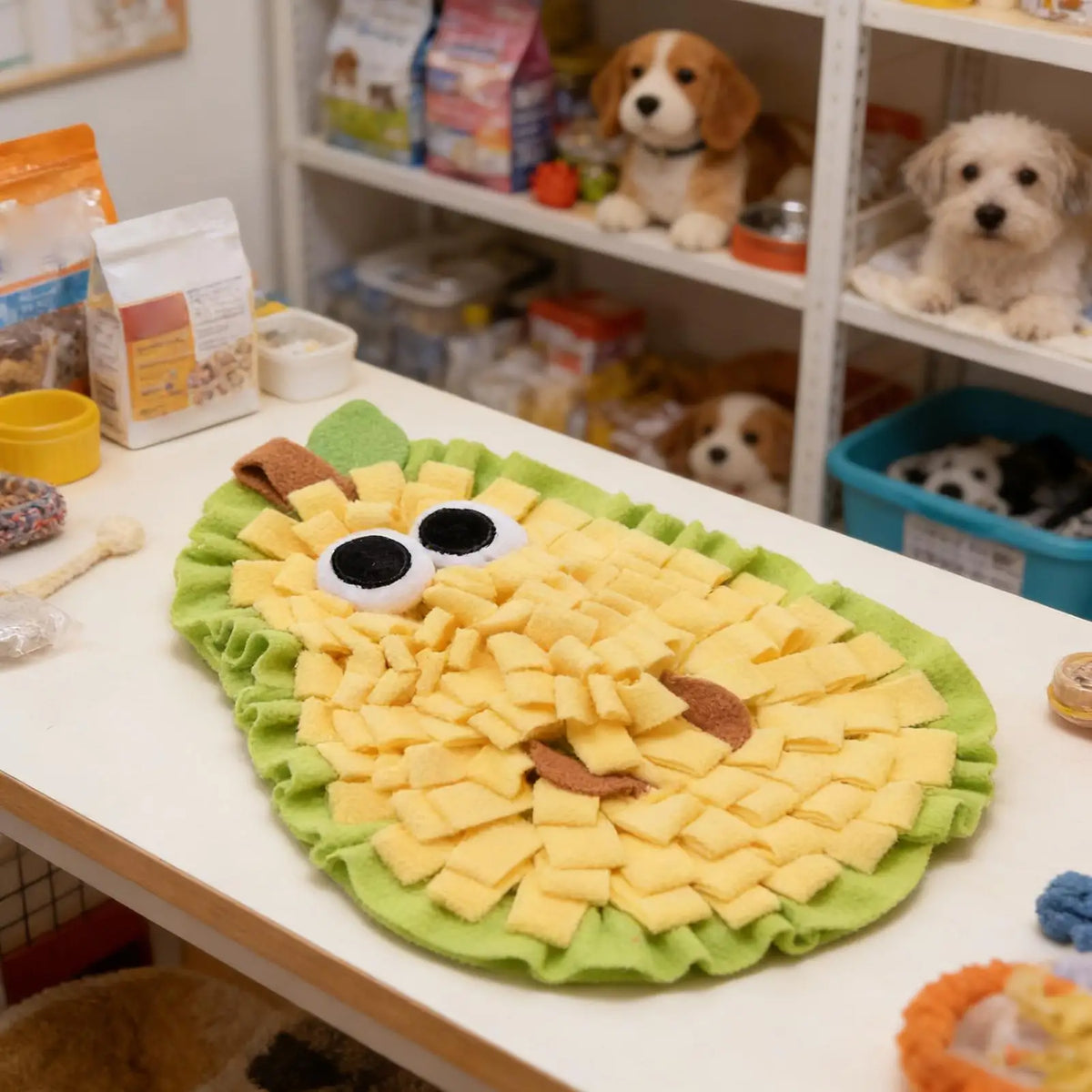 Pet  Sniffing Mat Nose Smell Training Sniffing Pad Dog Puzzle Toy Slow Feeding Bowl Food Dispenser Carpet interesting Dog Toys