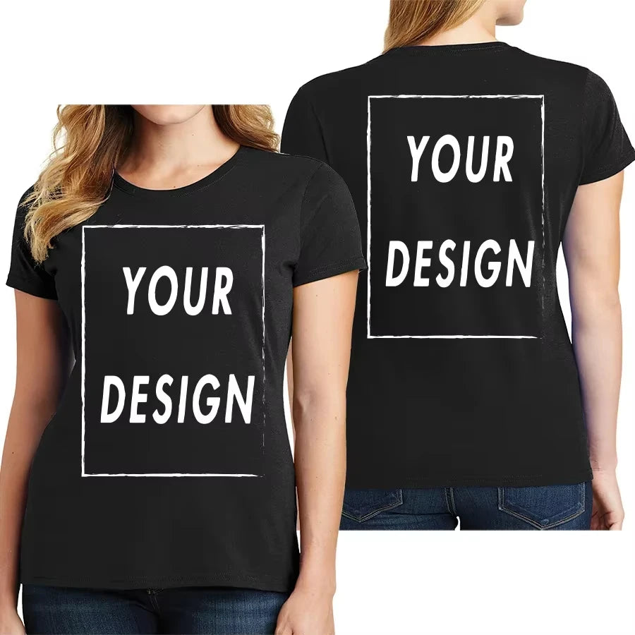 Custom logo Cotton Short Sleeve Solid Color O-neck Men T-shirt Tops Tee Customized Print Your Own Design Printed Unisex Tshirt