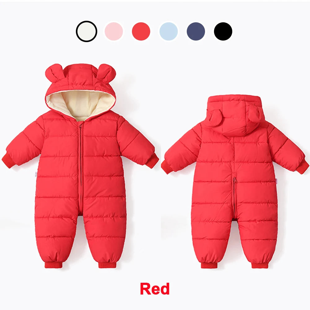 LPATTERN Toddlers Winter Romper,Hood Windproof Babies Jumpsuits,Infant Boys Overalls,Girls Sonwsuits,Warm Children's Outfits
