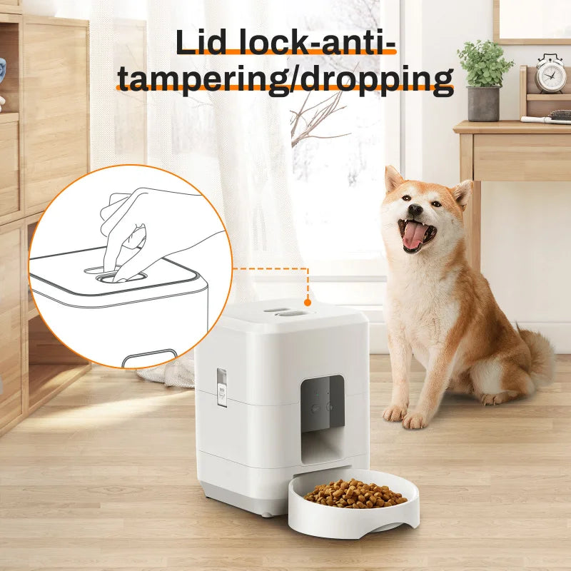 2L Wireless Automatic Pet Feeder Smart Cat and Dog Food Dispenser App Controlled Slow and Quantitative Feeding Cat Accessories