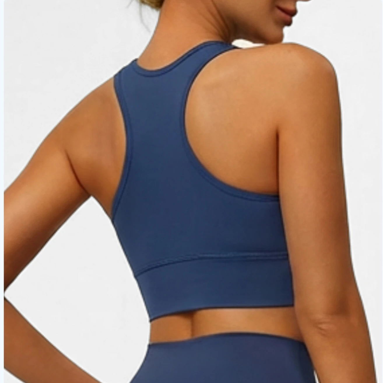New Women's Sports Yoga Tank Top Halter Neck, Sexy Running Bra with Built-in Pads High-Intensity Shock-Absorbing Bra Tennis L