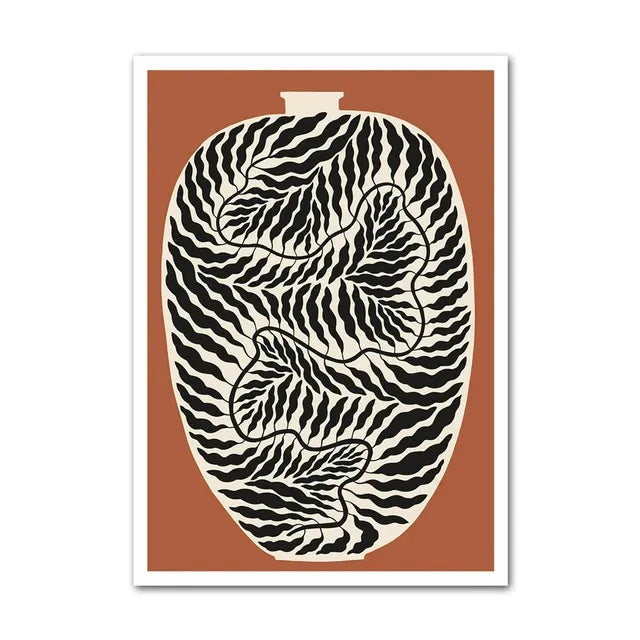 Abstract Minimalism Lemon Vase Geometric Wall Art Posters Prints Nordic Canvas Painting Wall Pictures for Living Home Decor
