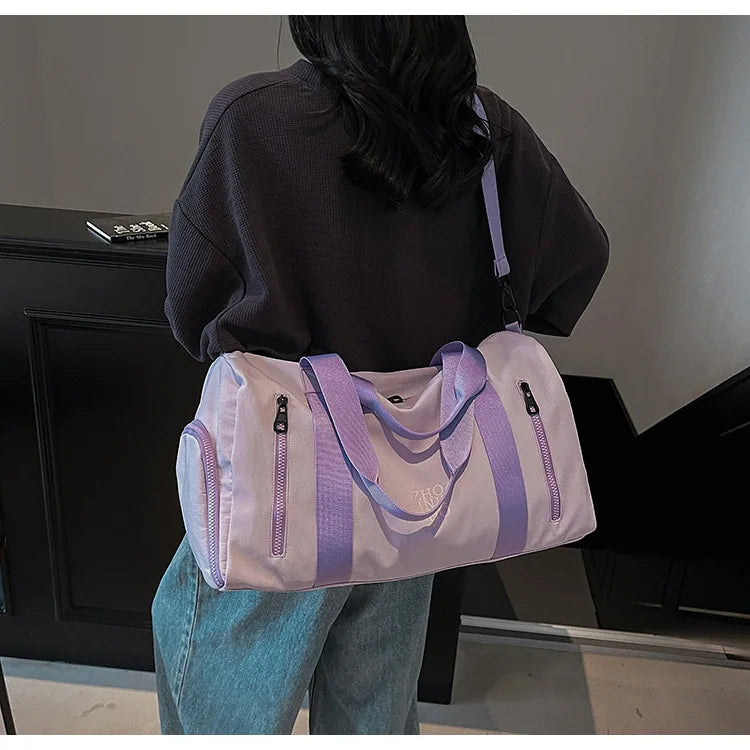 Fashion Travel Bags For Women Large Capacity Men's Sports Bag Waterproof Weekend Sac Voyage Female Messenger Bag Dry And Wet