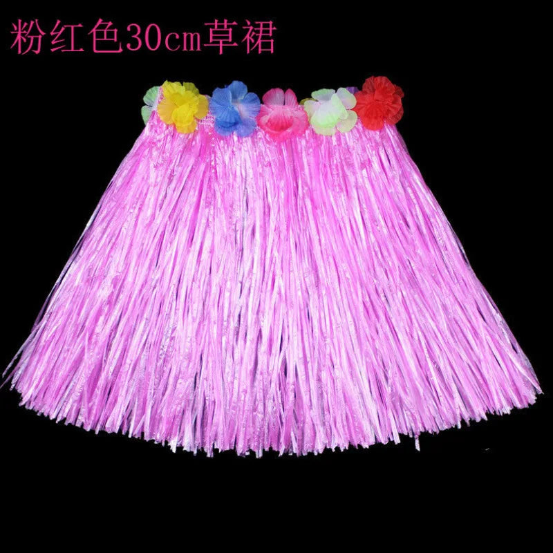 Halloween length30cmHula dance costume with garland for performance, Hawaiian children's hula outfit