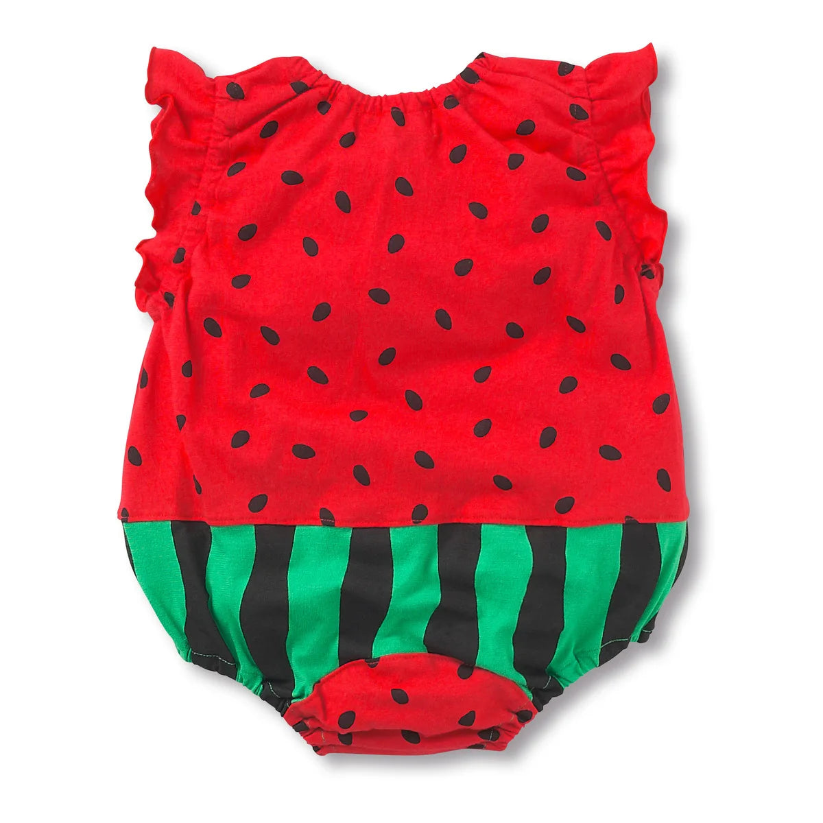 Summer Girl Baby Triangle Bodysuits Baby Cotton Cartoon Watermelon Bee Print Clothes Set Roupas Bebe Menino 0 a 6 Meses
