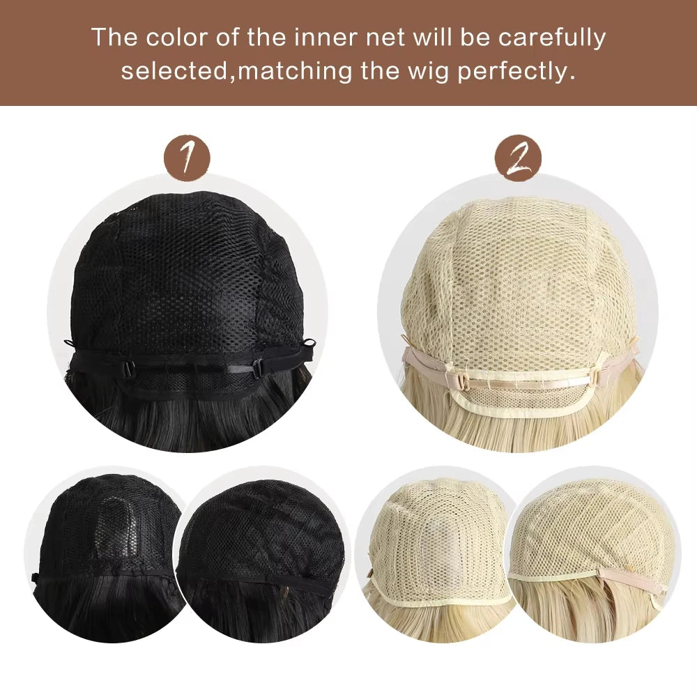 Black long curly hair synthetic wig for Halloween cosplay, costume party wig, high-temperature hair accessory