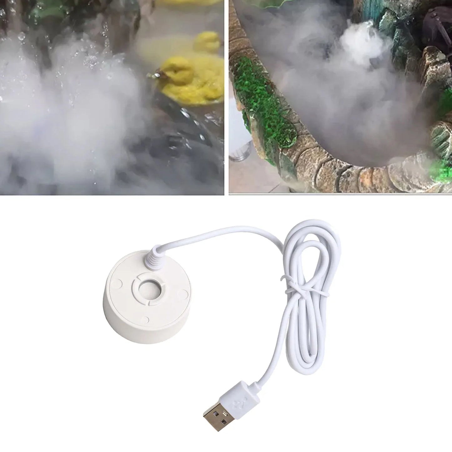 1 Pcs 5V USB Fountain Mist Maker Small Rockery Water Fish Tank Landscaping Mist Maker Garden Outdoor Sprayer