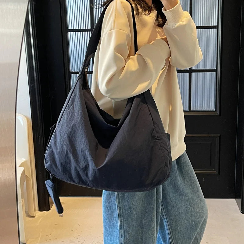 Women's Handbag Large Women Shoulder Shopper Bag Canvas Luxury Designer Cloth Tote Bags for Woman Big Female Daily Commuter City