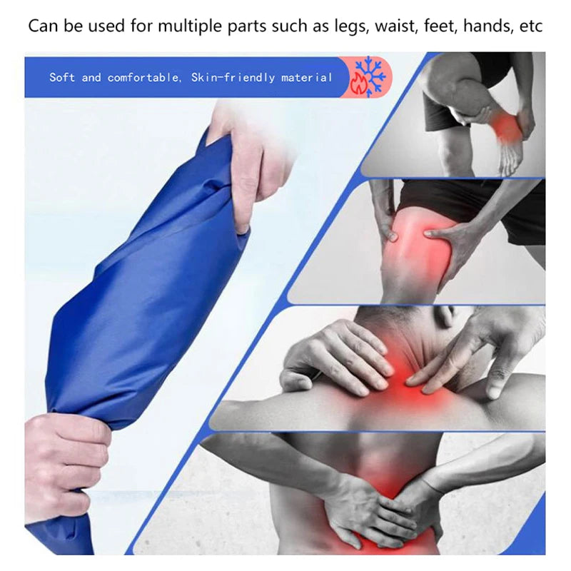 【C】1Pc Multipurpose Gel Ice Sleeve Elbow Knee Ankle Ice Pack Hand Ice Wrap Gel For First Aid Sports Muscle Pain Ice Heat Pad