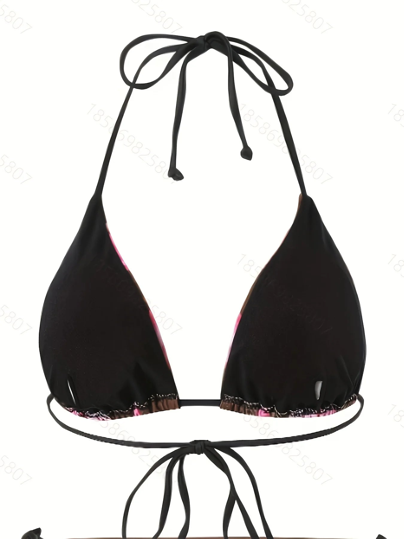 Sexy Bikini Retro Print Tropical Skirted Three-Piece Beachwear Strapless Strap-On Swimsuit Female Adult High Elasticity Backless