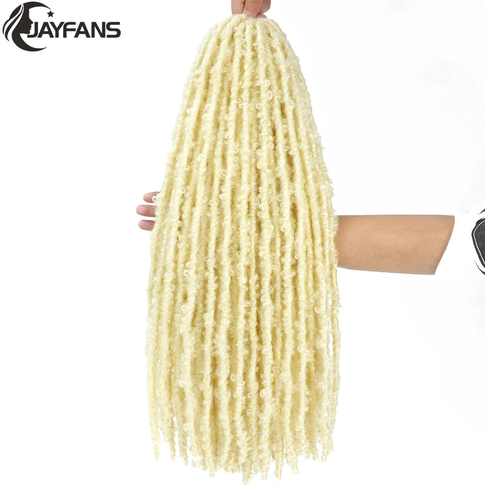 18 24 Inch Butterfly Locs Crochet Hair Extensions Synthetic Distressed Butterfly Soft Locs Crochet Braids Hair for Black Women