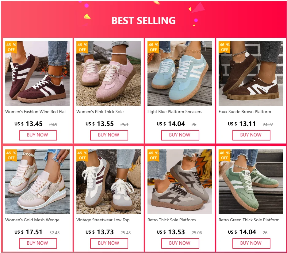 Women's Pink Thick Sole Sneakers 2026 Spring Faux Suede Platform Sport Shoes Woman Plus Size 43 Anti-slip Casual Flat Shoes