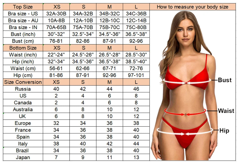 XS - L Halter Metal Ring Mini Thong Bikini Female Swimsuit Women Swimwear Two-Pieces Bikini Set Bather Bathing Suit Swim V8107