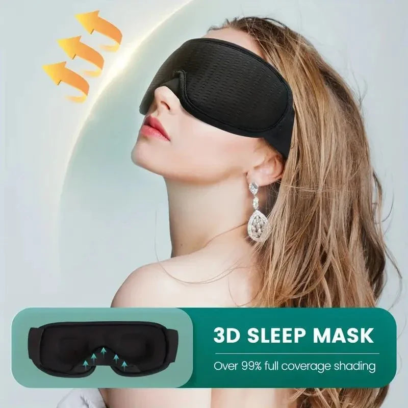 1-2pcs Eye Mask Breathable 3D Sleeping Eye Mask Comfortable Sleep Easy To Wash And Clean Travel Essentials