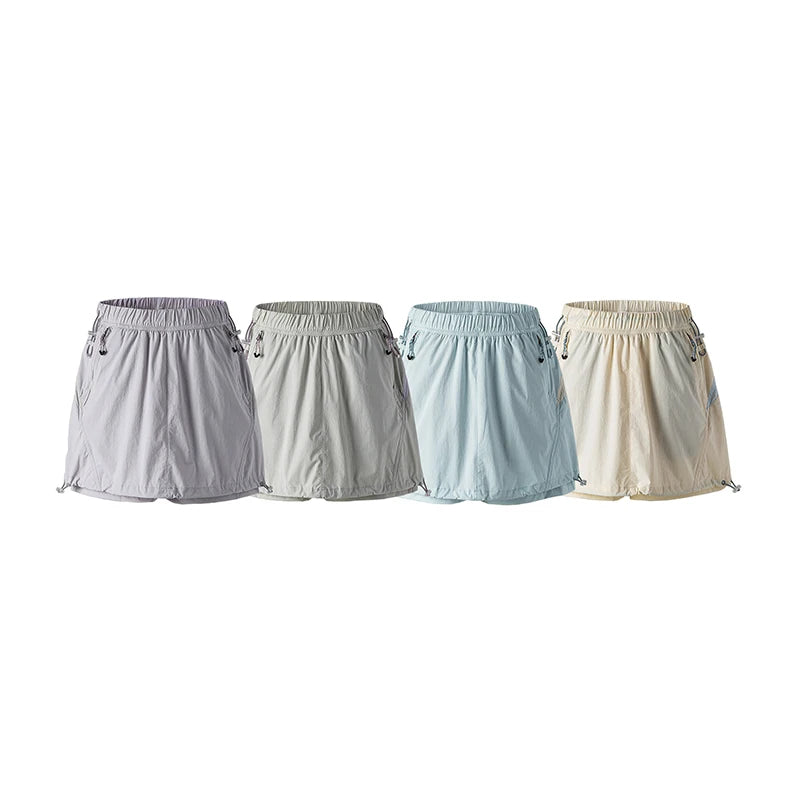 Outdoor Sport Skirts Shorts Women Summer Streetwear Hiking Lightweight Quick Dry Loose Casual Cargo Shorts Skirts