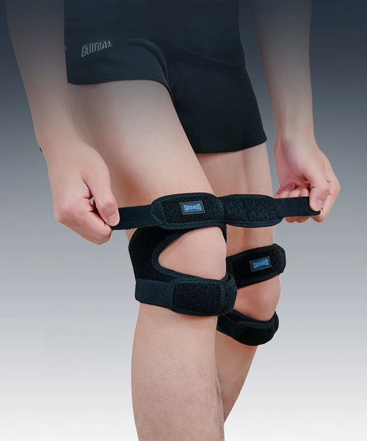 1/2pcs Sport Patellar Strap Silicone Cushioning Knee Pads Meniscus Strap for Men Women Sports Safety