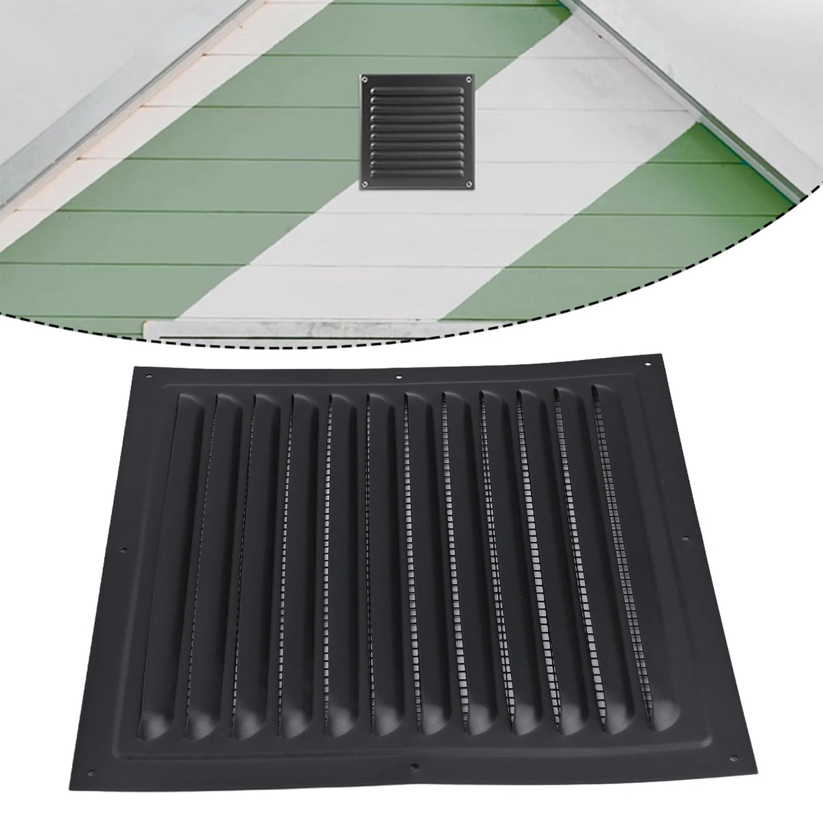 Air Ventilation Cover Louver Vent Grille Cover Square Ducting Ceiling Ventilation Grill Cover Heating Cooling Vent Exterior