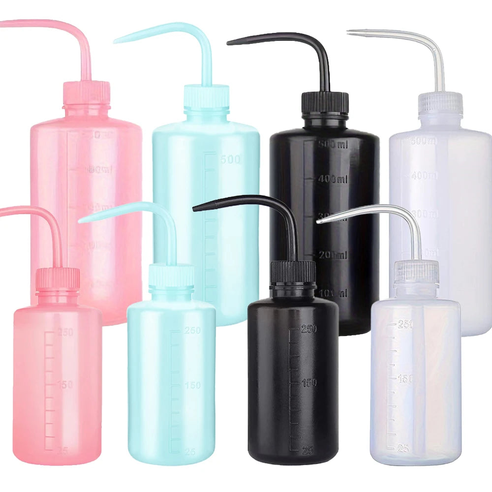 250/500ml Tattoo Wash Bottle 1/2pcs Plastic Safety Rinse Bottle Watering Tools  Lab Non-Spray Squeeze Bottle Tattoo Supplies