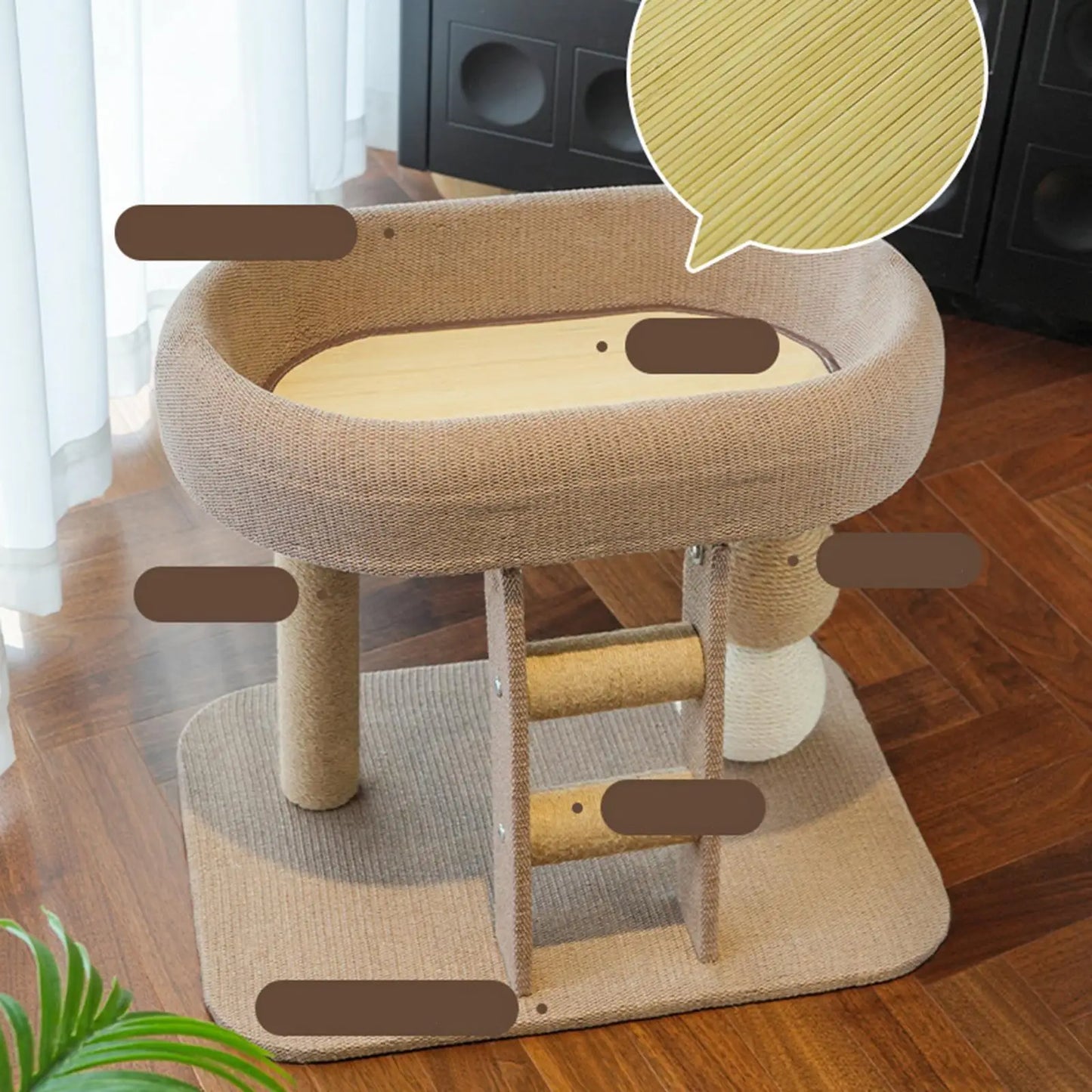 Small Cat Tree Tower with Top Perch Scratching Post Furniture Protection Training Toy for Indoor Cats/kittens Climbing Frame