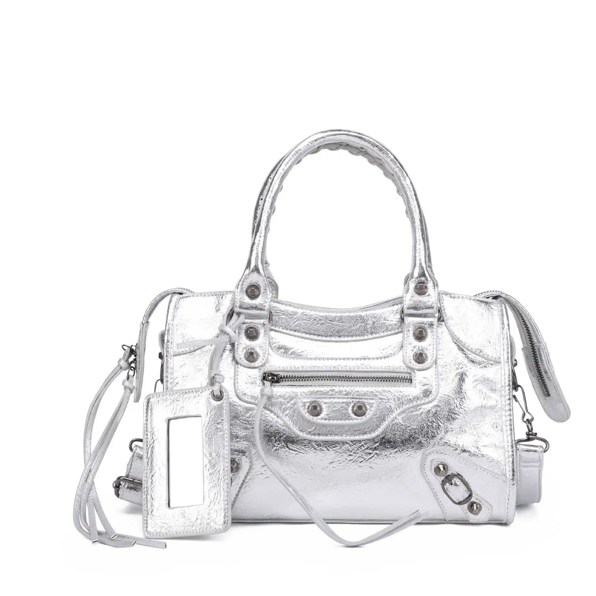 Luxury Designer City Motorcycle Shoulder Tote Bag for Women Large Capacity Autumn Winter Handbag Crossbody Stylish Women's Bag