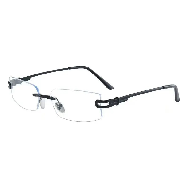 Rectangle Shape Rimless Sunglass Women Fashion Trendy UV Protection Sun Glasses for Man Korean Style Men Sunglasses