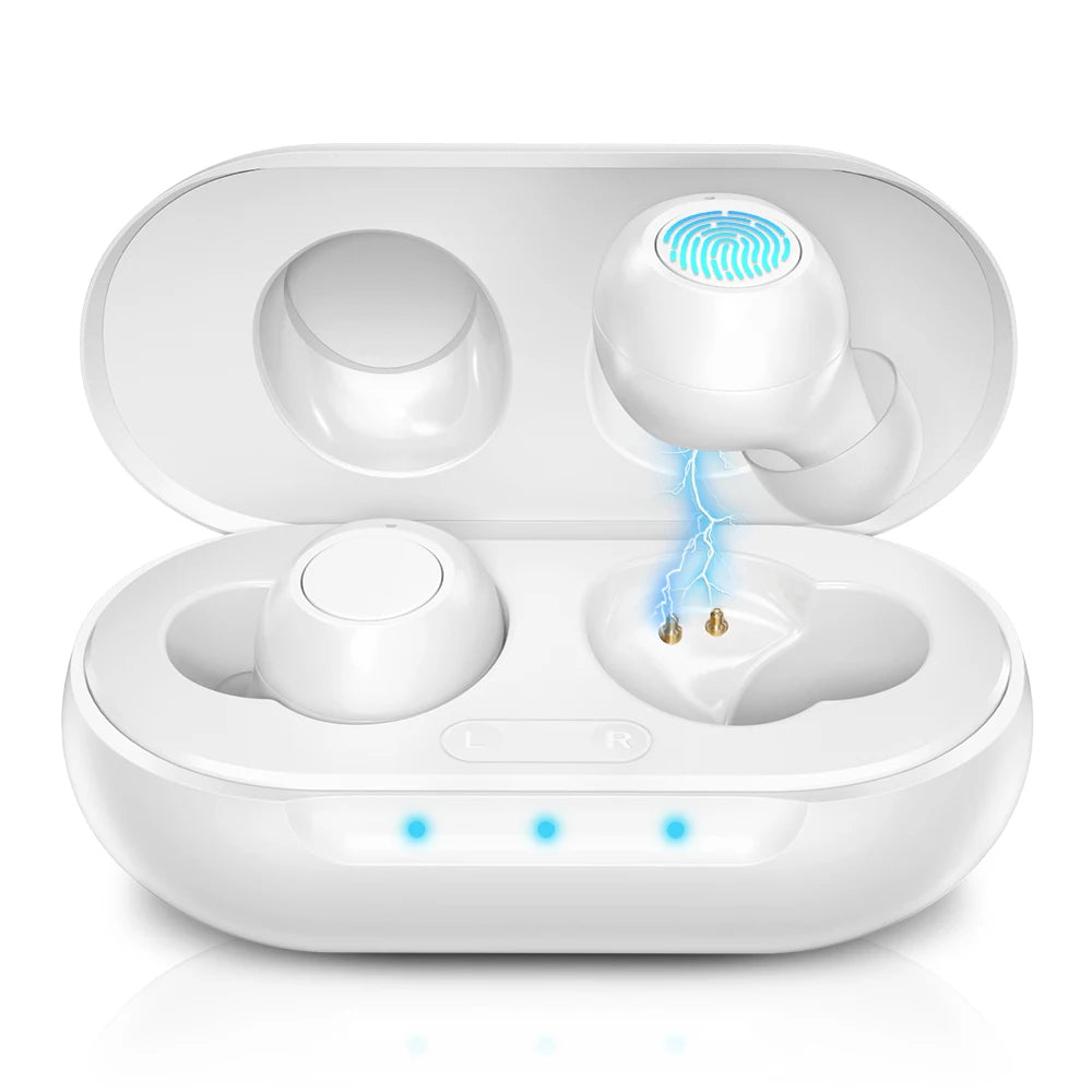 HealthTree Mini Hearing Aids Digital Rechargeable Hearing Aid 16-Channel Sound Process Portable for Deaf Elderly Sound Amplifier