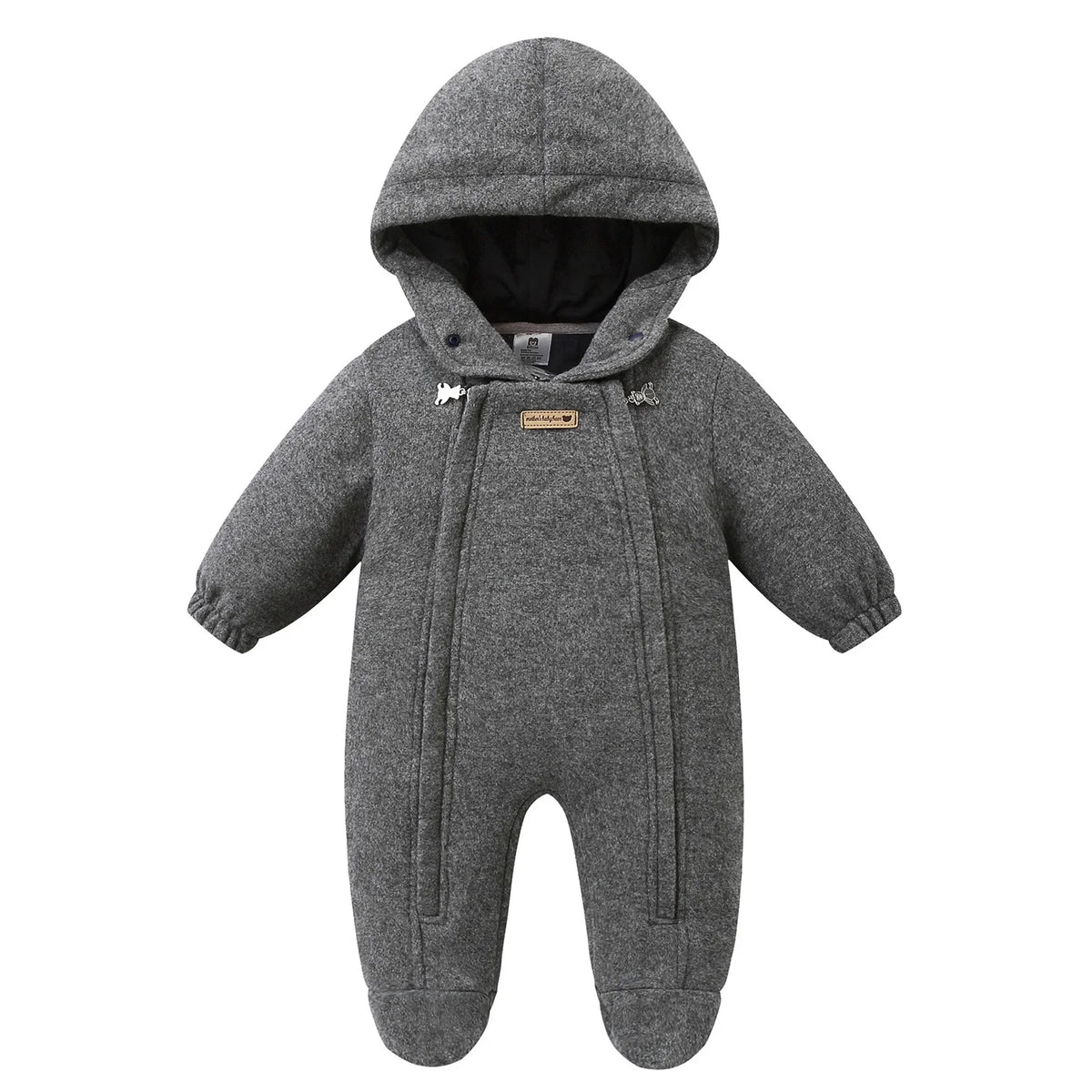 Ircomll New Winter Autumn Infant Newborn Rompers Composite Wool Inside Fleece Girls Boys Jumpsuit Kids Jacket Children Coat