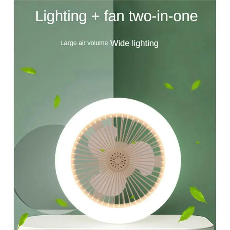 [B25B!】 Ceiling Fan With Remote Control And Light 30W LED Lamp Fan Smart Silent Ceiling Fan E27 Converter Base