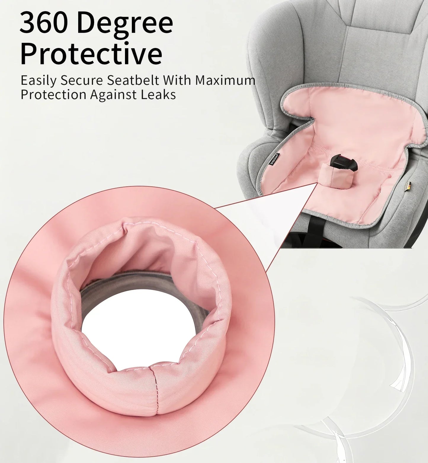 Safety Non-Slip Seat Protective Mat 3Layer Waterproof Stroller Cushion Skin-friendly Child Car Seat Multi-functional Diaper Pad