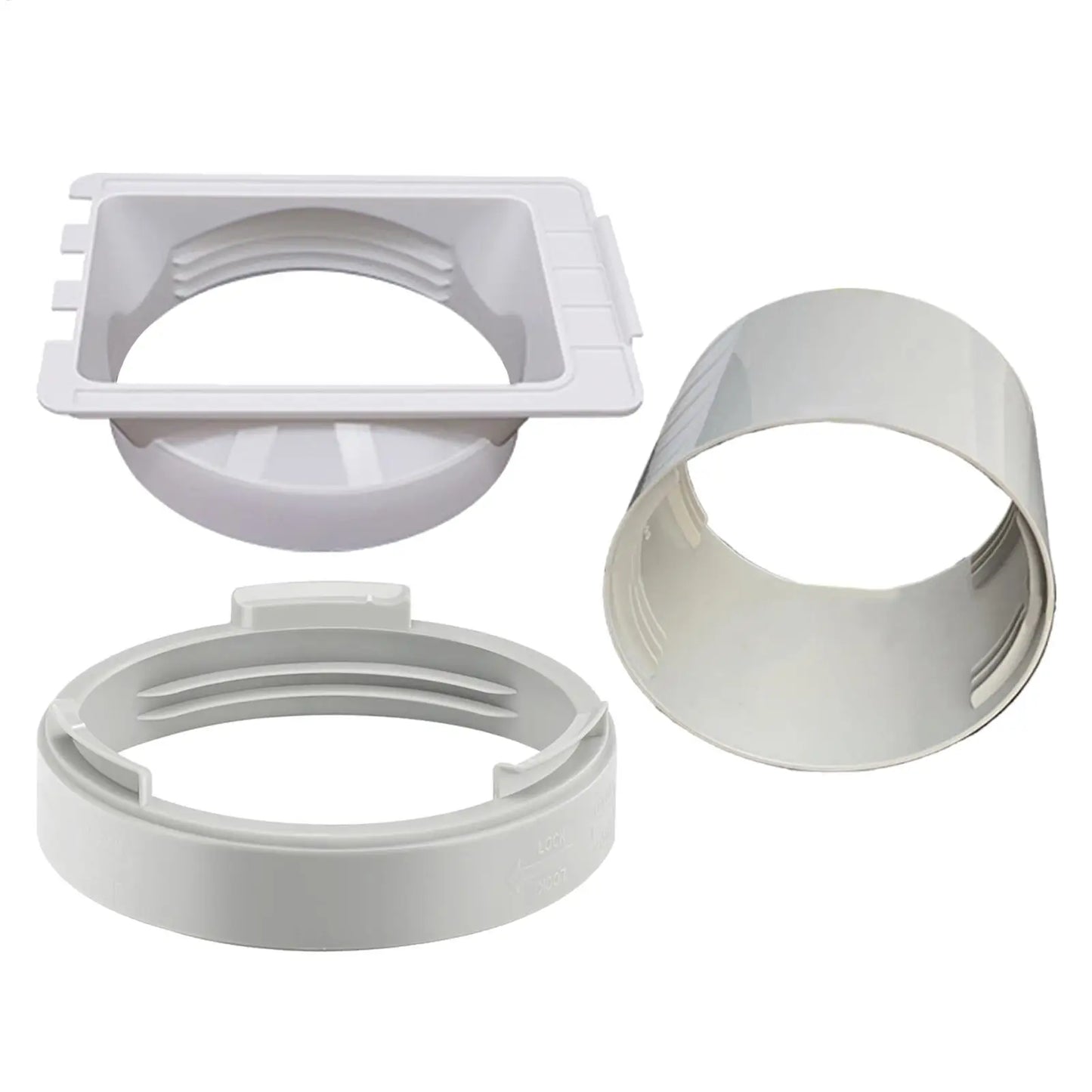 5.9 Inch AC Exhaust Hose Coupler Portable Air Conditioner Vent Tube Connector Interface Adapter for Window Home Bedroom Kitchen