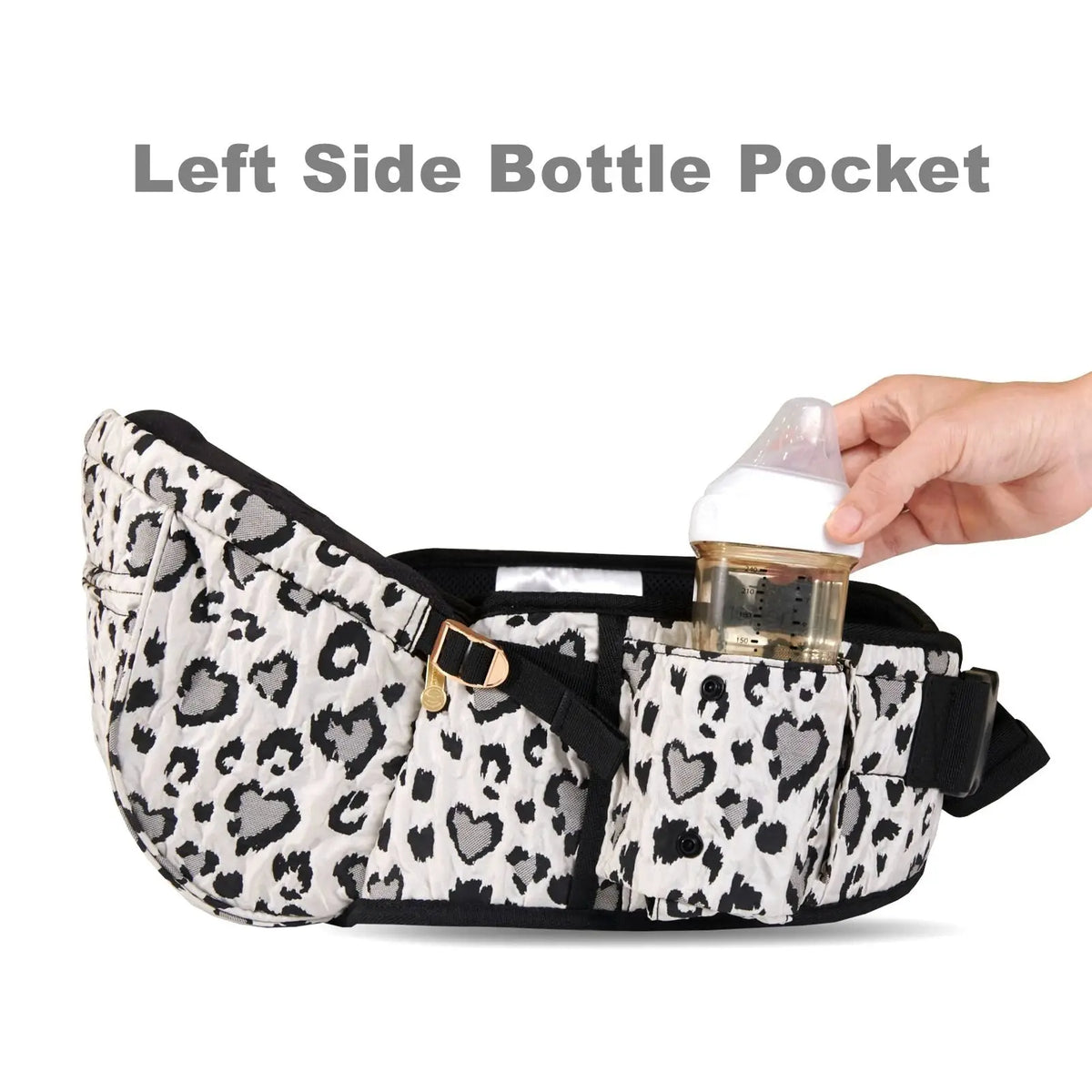 SUNVENO Baby Carrier Fashion Leopard Print Waist Stool Non-Slip Hip Seat Surface for 3-36months Newborns & Toddlers