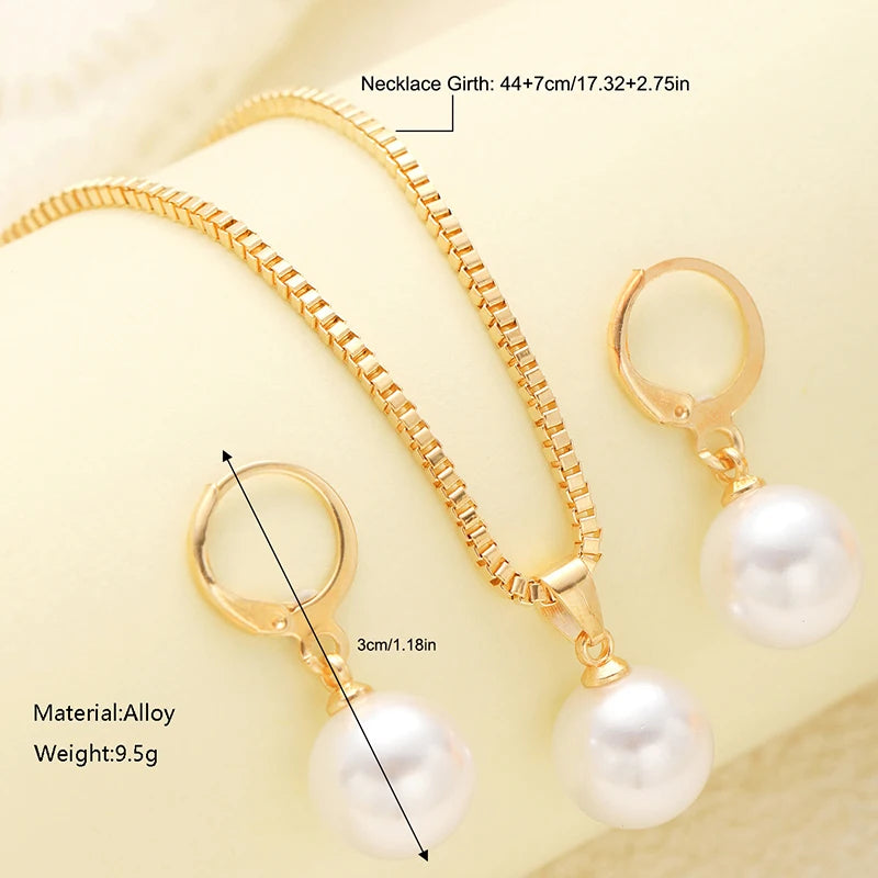 3 Pcs Jewelry Set Of Earring Pendant Necklace For Women Exquisite Fashion Wedding Gift