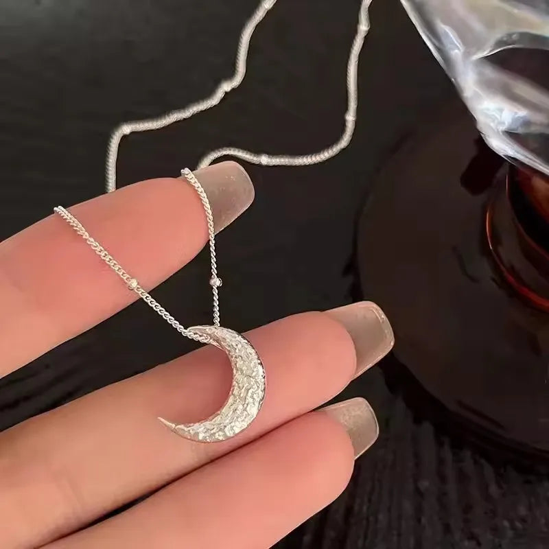 VENTFILLE  925 Sterling Silver Black Agate Necklace for Women Girl Snake Bone Chain Water Drop Jewelry Gift Dropshipping
