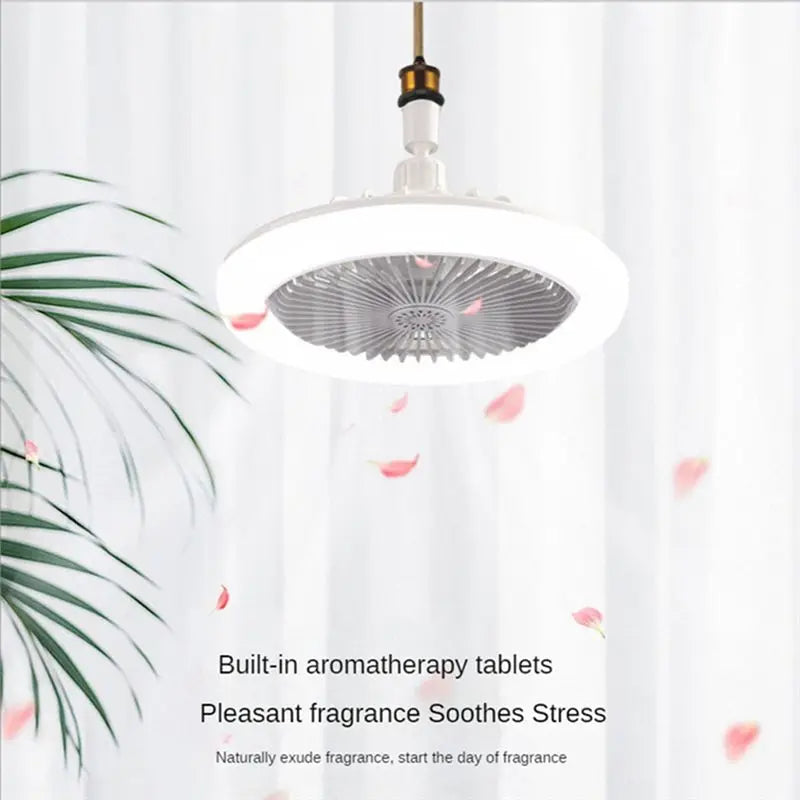 [B25B!】 Ceiling Fan With Remote Control And Light 30W LED Lamp Fan Smart Silent Ceiling Fan E27 Converter Base