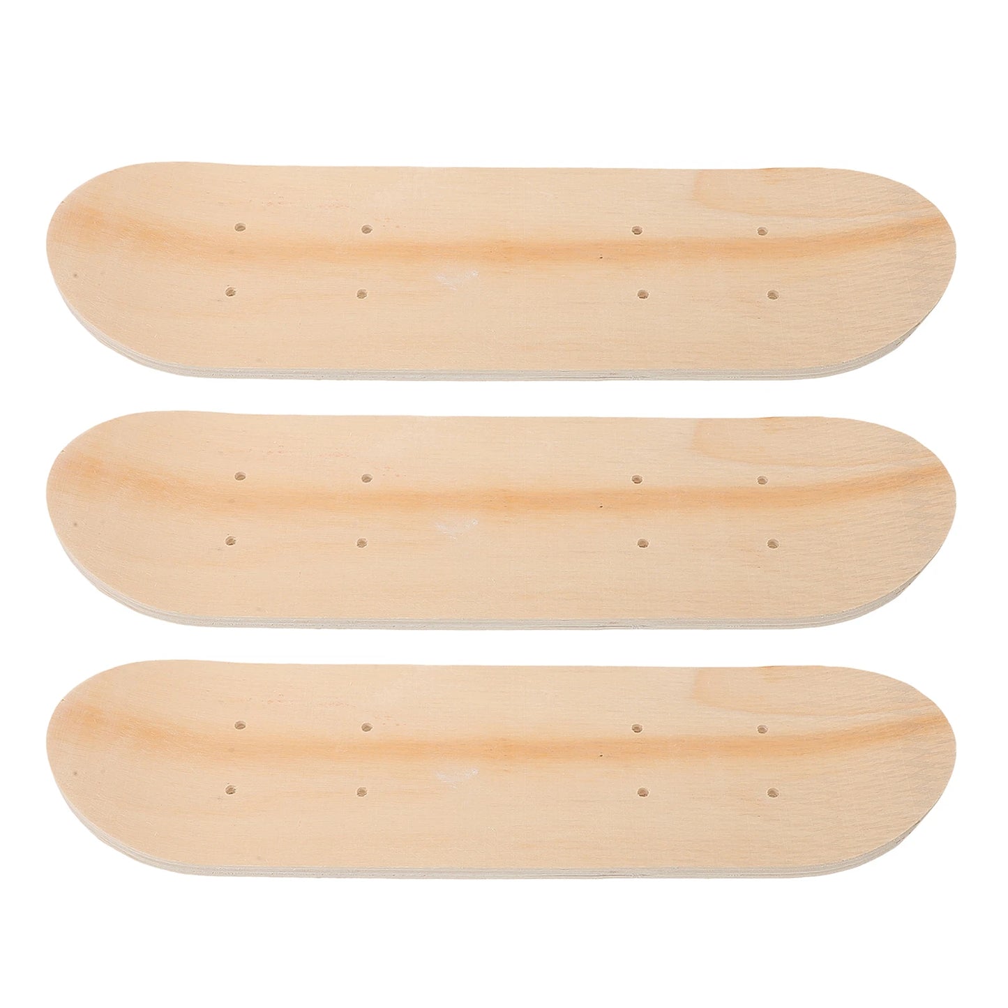 3pcs 'S Blank Skateboard Decks For Painting Diy Unfinished Wood Double Tail Deck Fun Skateboard Deck For Art