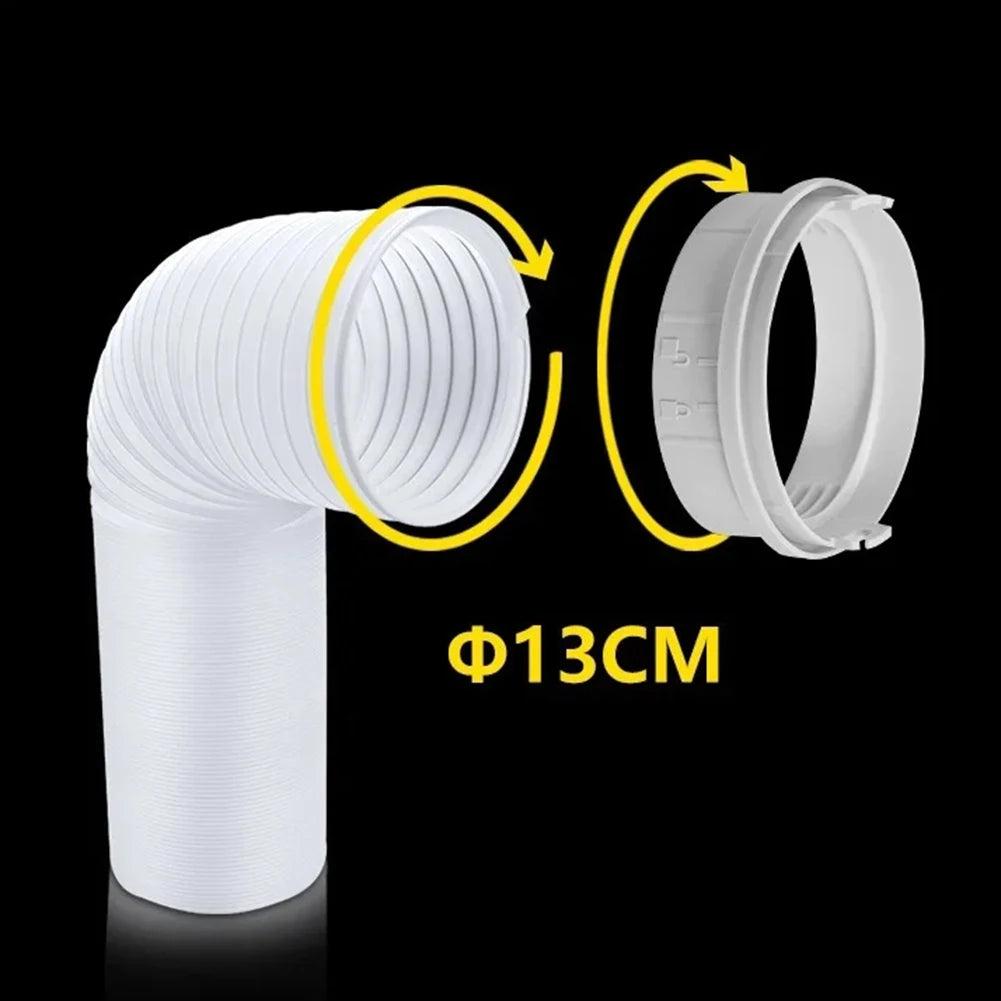 Air Duct Mobile Air Conditioner Connector Secure Exhaust Connection ABS Material Compatible With Other Brands Effortless Setup