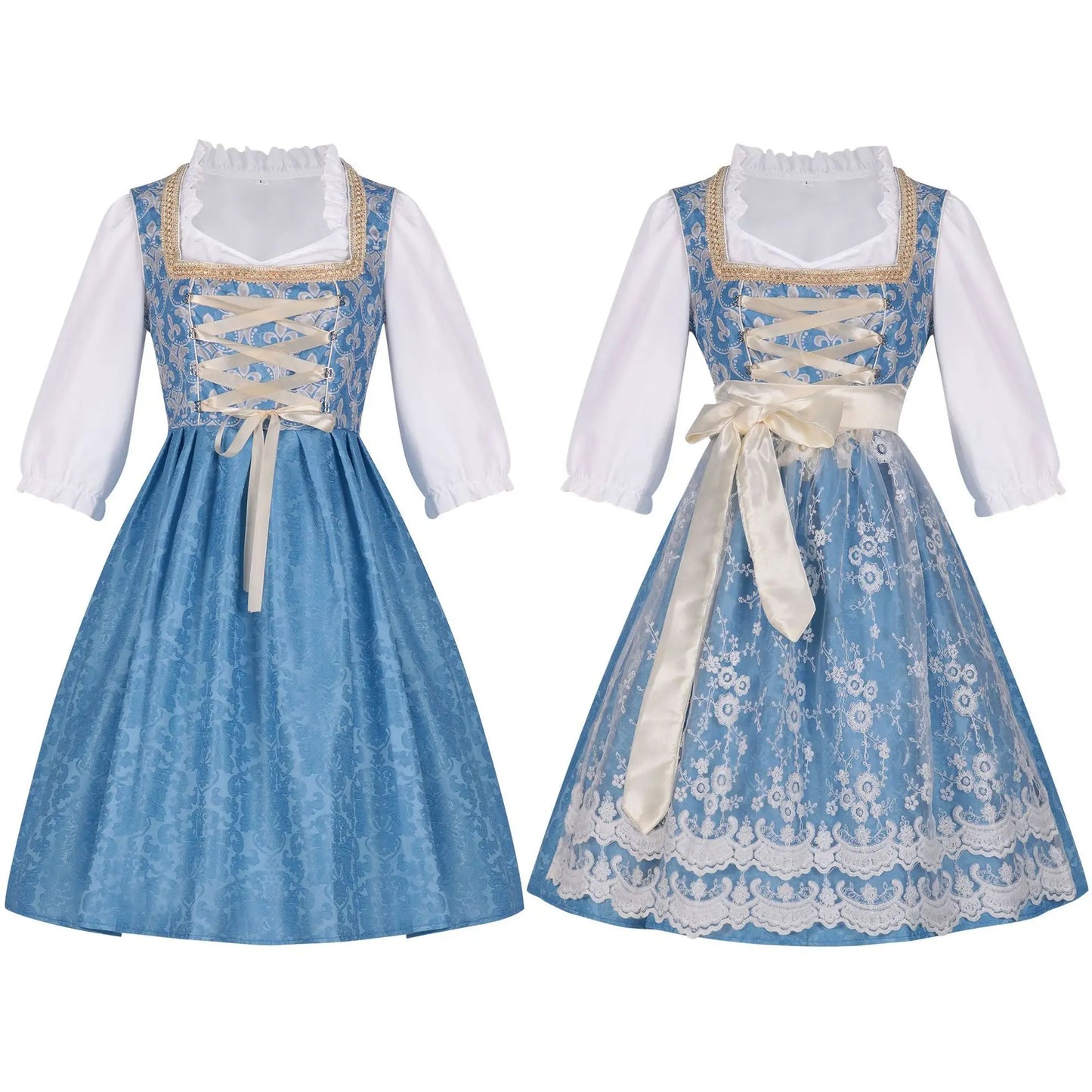 Halloween Carnival Cosplay Costume German Oktoberfest Maid Dress Woman Bavarian Traditional Embroidery Outfits Performance Girl