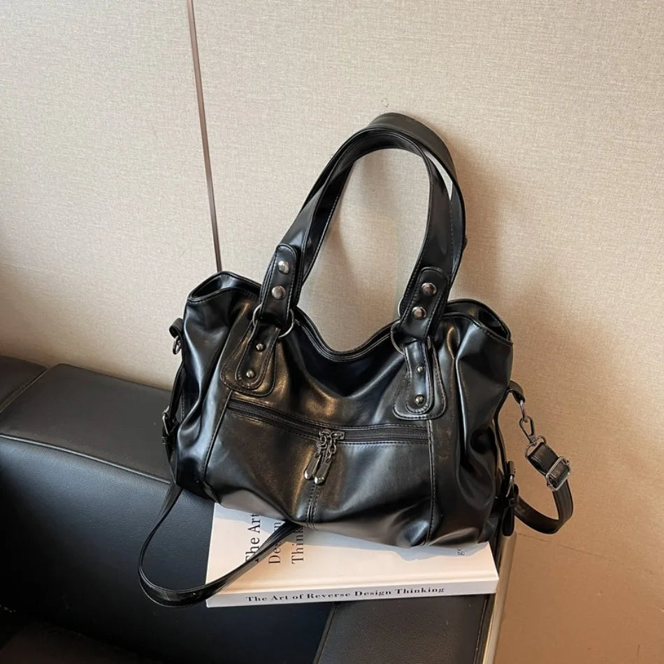 Luxury Shoulder Bag for Women 2026 New Casual Crossbody Bag Ladies Daily Commute Handbag Large Capacity Soft PU Leather Tote Bag