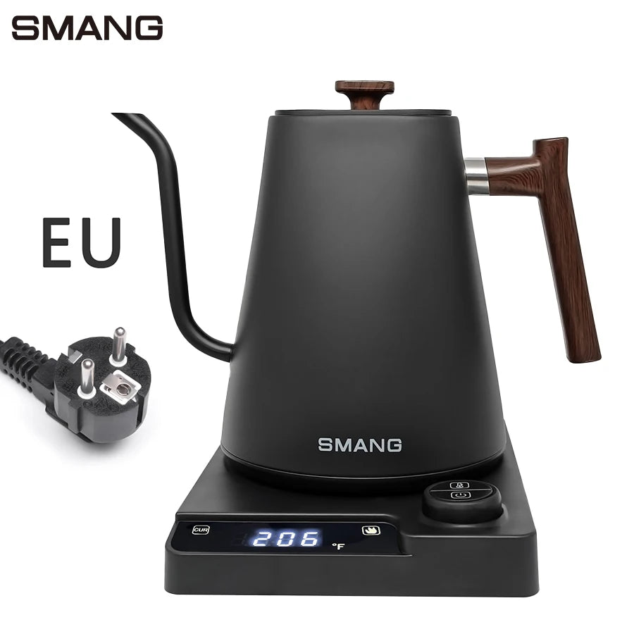 SMANG 1200W Gooseneck Electric Kettle 1L Temperature Control Coffee Kettle Pour Over Coffee Kettle Coffee and Tea Kettle