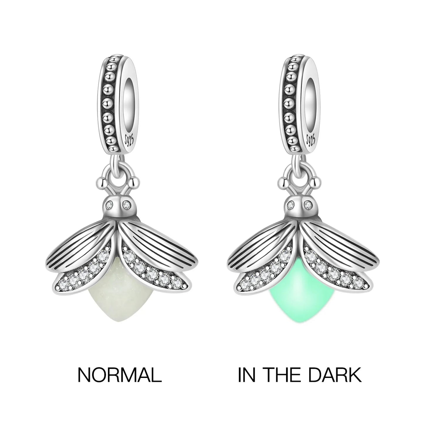 925 Sterling Silver Plated Bee Sunflower Butterfly Charm Pendant Fine Jewelry Women DIY Bracelet Necklace Birthday Party Gift