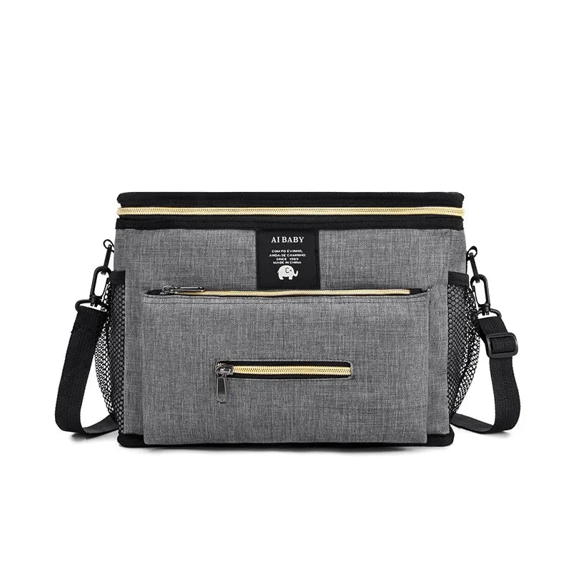 Stroller Organizer Bags Mummy Large Capacity Travel Hanging Bag Bottle Holder Pram Diaper Bags Baby Stroller Accessories