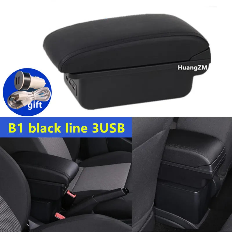 For Fiat 500 Armrest Box For FIAT 500 Car Armrest 2000-2011 Auto Storage Box Dedicated Retrofit Parts Interior Car Accessories