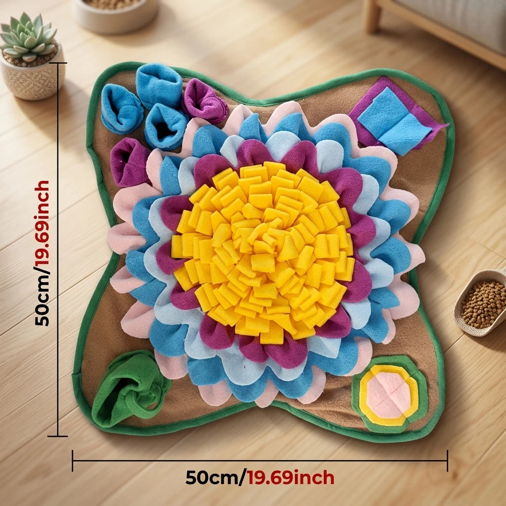 Pet Snuffle Mat for Dogs Interactive Feed Puzzle Boredom Encourages Natural Foraging Skills Pets Eco-friendly Training Blanket