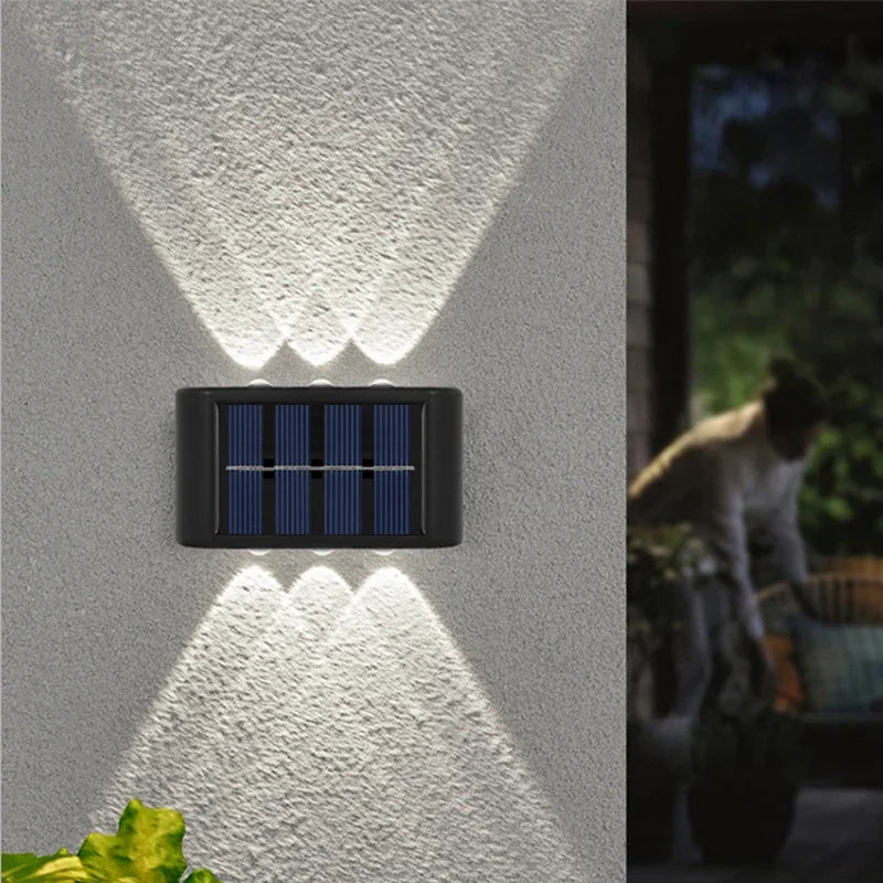 2PCS,Solar LED Lights, Outdoor Lights, Smart Light Sensors and Automatic Switches, Ideal for Courtyards and Hallways